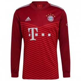 Koszulka Bayern Monachium Domowe Stroje Piłkarskie 2021/22 Długi Rękaw